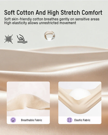 Seamless High-Waist Full Coverage Cotton Panty（5 pack）