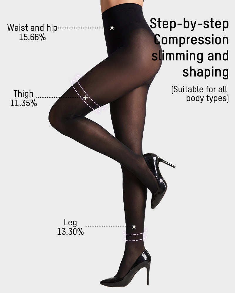 Sheer Skin-Tone Control Top Pantyhose