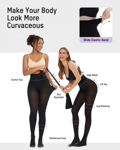 Sheer Skin-Tone Control Top Pantyhose