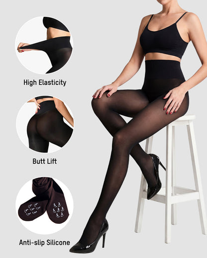 Sheer Skin-Tone Control Top Pantyhose