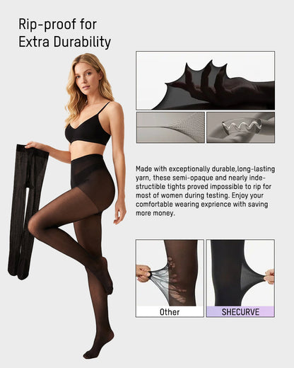 Sheer Skin-Tone Control Top Pantyhose